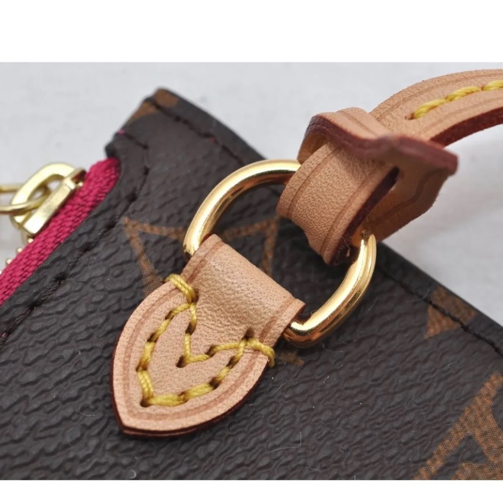 Authentic Louis Vuitton NEW neverfull PM pouch monogram pink lining - Picture 5 of 11